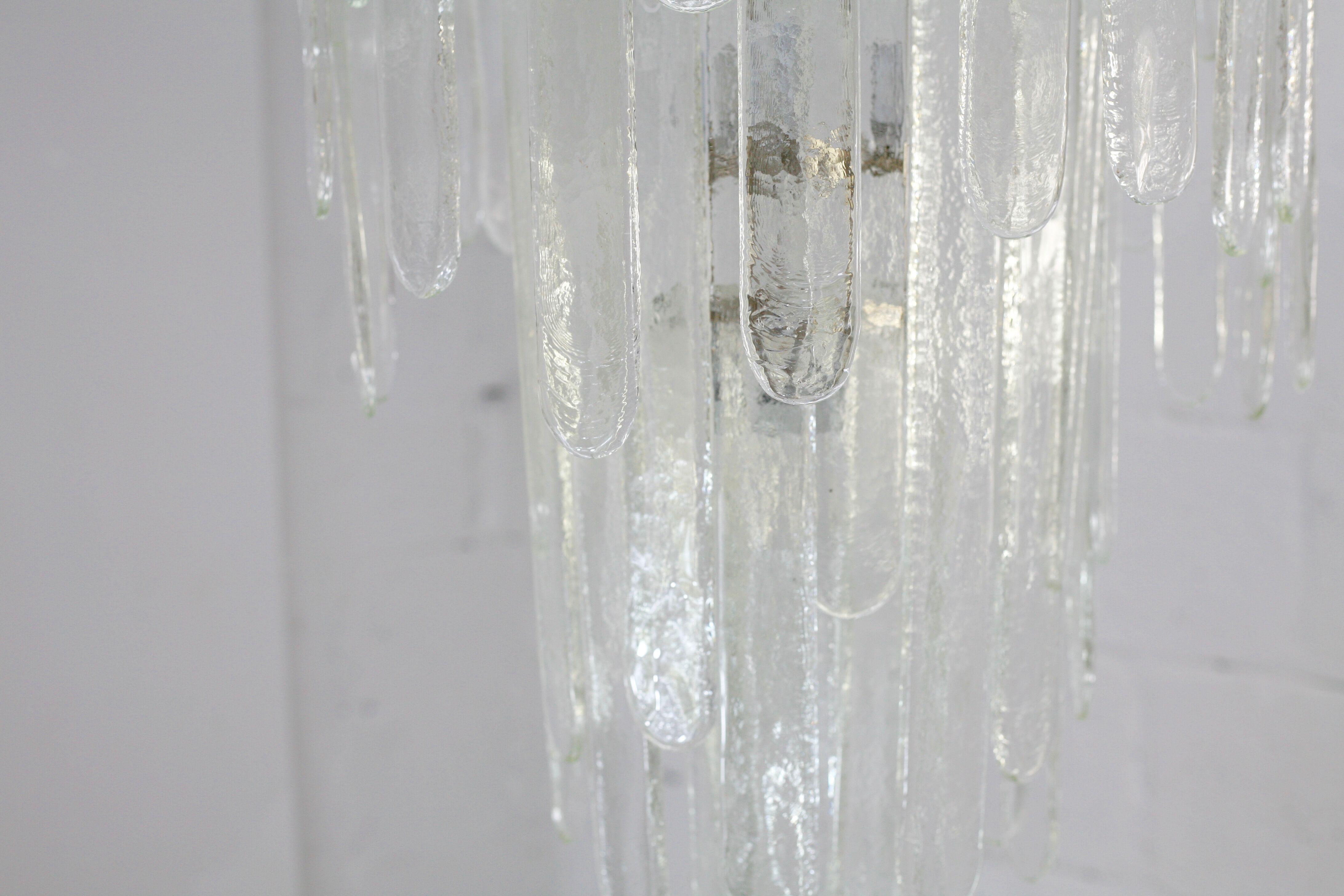 Chandelier by Carlo Nason, edited by Mazzega, Murano, Italy, circa 1970