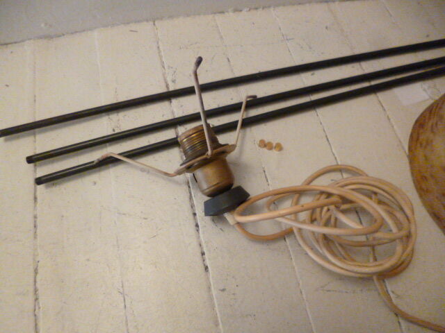 Lamp vintage of 50 years in resin