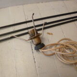 Lamp vintage of 50 years in resin