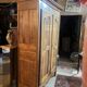 Transition style 2-door wardrobe in natural wood, 19th century