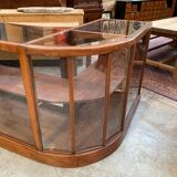Mahogany corner display counter