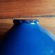 Empty pocket, blue ceramic bowl minimalist floral pattern