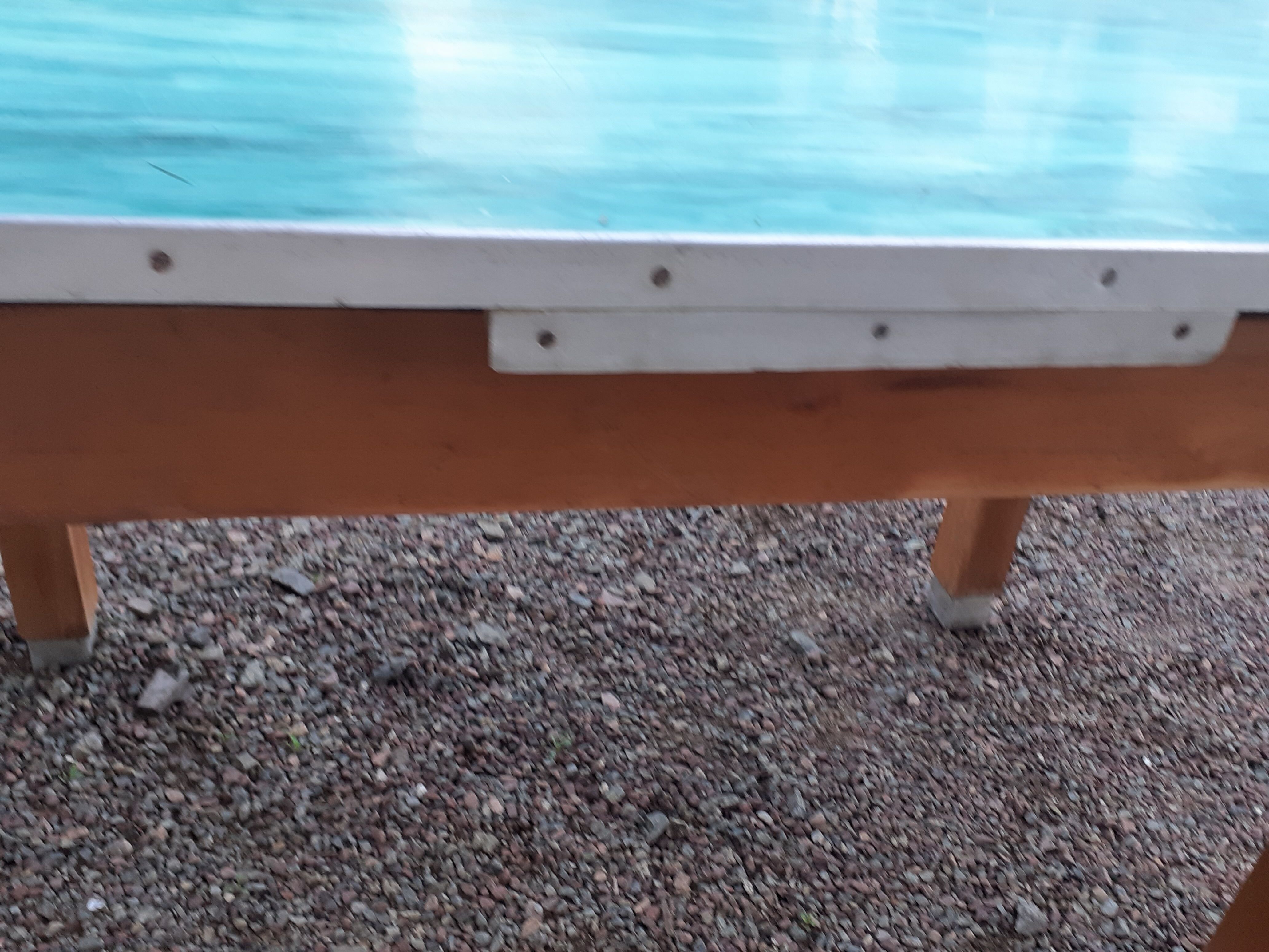 Vintage wooden formica kitchen table