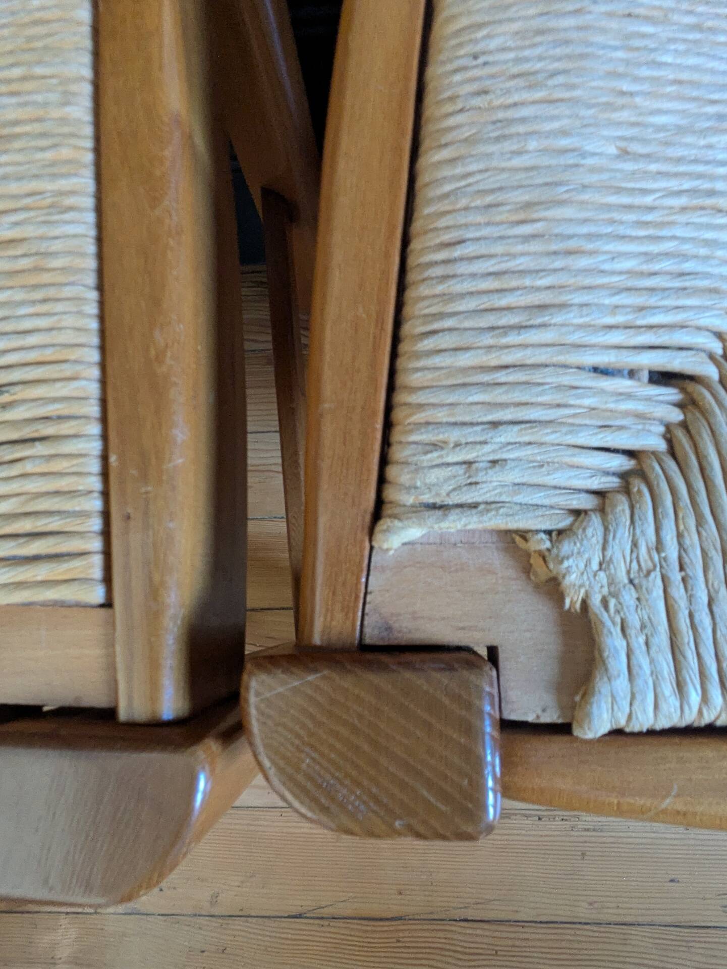 Set of six chairs Maison Regain 1970s/80s