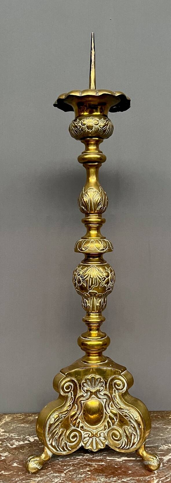 Church chandelier. Copper.