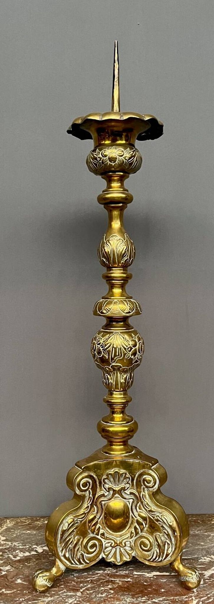 Church chandelier. Copper.