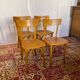 Set of 4 vintage wooden bistro chairs – Baumann style