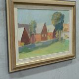 Tage Nilsson ( 1926-1997), Swedish Modern Painting, Oil on Canvas, 1960s, Framed