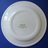 Suite of twelve (12) hotel-grade porcelain table plates
