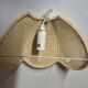 vintage bohemian natural rattan cane wall light