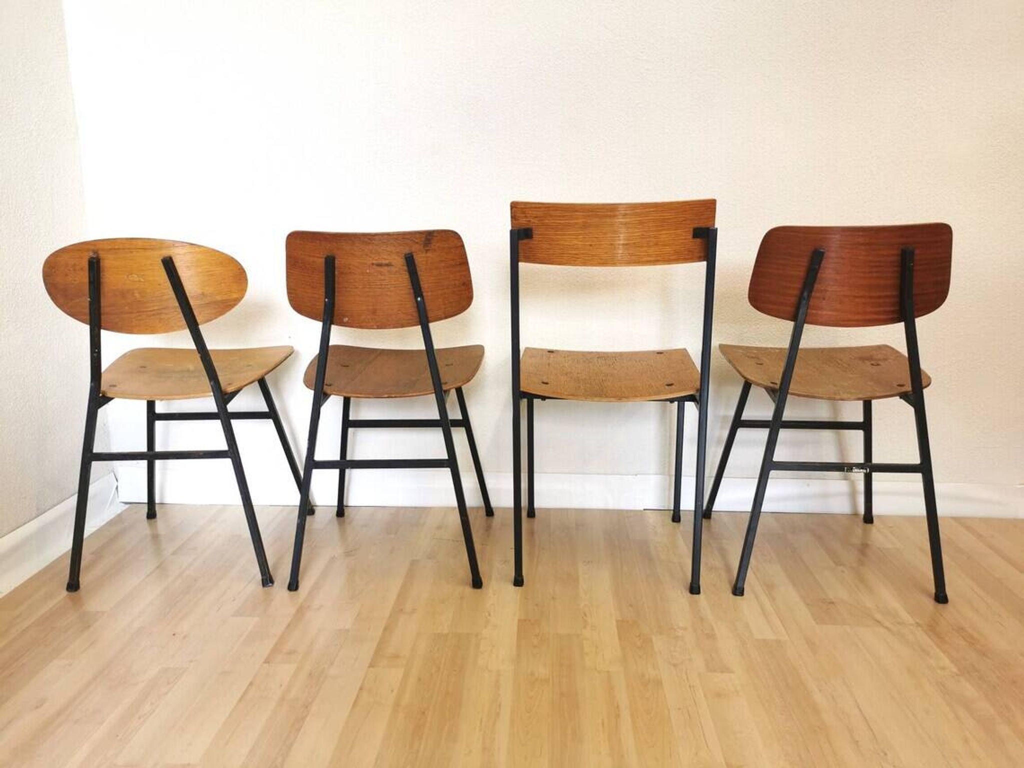 Vintage Stol Kamnik Wooden Dining Chairs - 1970s Yugoslavia - Set of 4