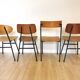 Chaises de salle à manger vintage en bois Stol Kamnik - Yougoslavie des années 1970 - Lot de 4