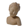 Terracotta bust la rieuse after JB pigalle