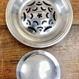 Christofle shell butter dish silver metal cookie cutter butter mold
