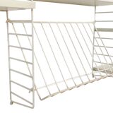 Système mural Nisse Strinning vintage blanc - string design ab, années 1950