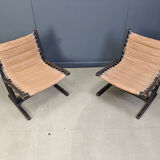Pair of safari chairs by Casala, 1970s