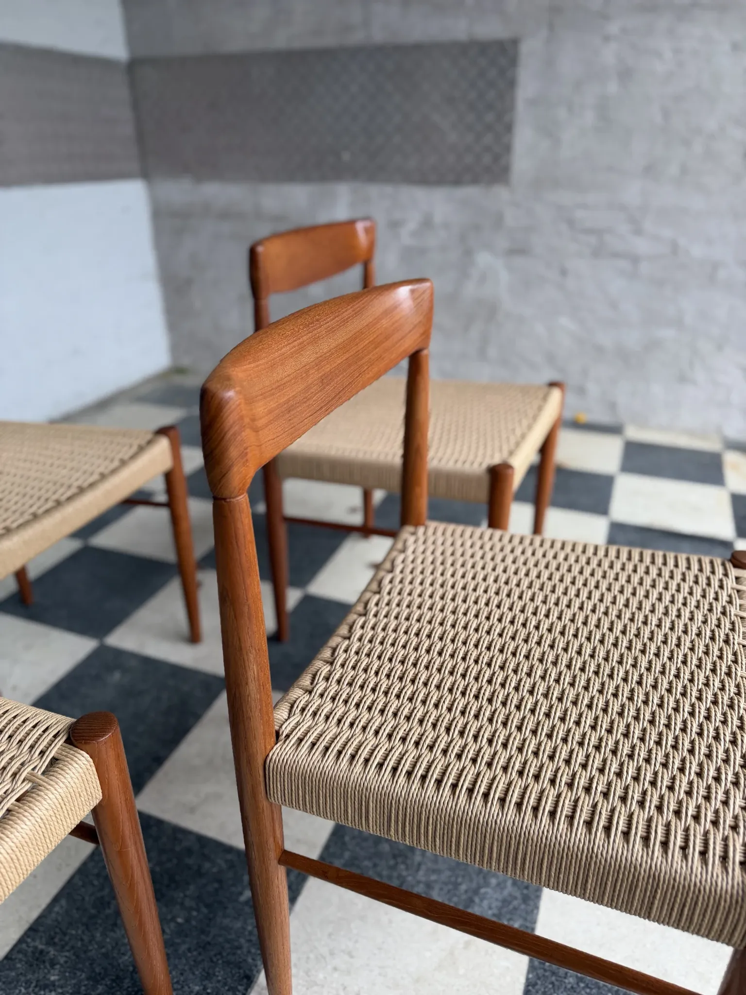 Set of 10 chairs by Henry Walter Klein