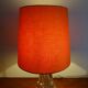 Daum France 1960 crystal lamp signed and labeled - 46 cm