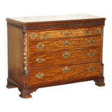 George III commode circa 1770 in walnut by Thomas Chippendale.