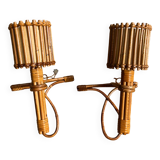 Pair of vintage Louis Sognot wall lights