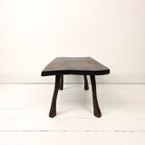 Mid Century Table d'appoint Tabouret de fleur Banc de fleur Tabouret Table basse en bois massif Brut