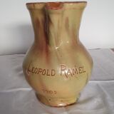 Painted sandstone pitcher