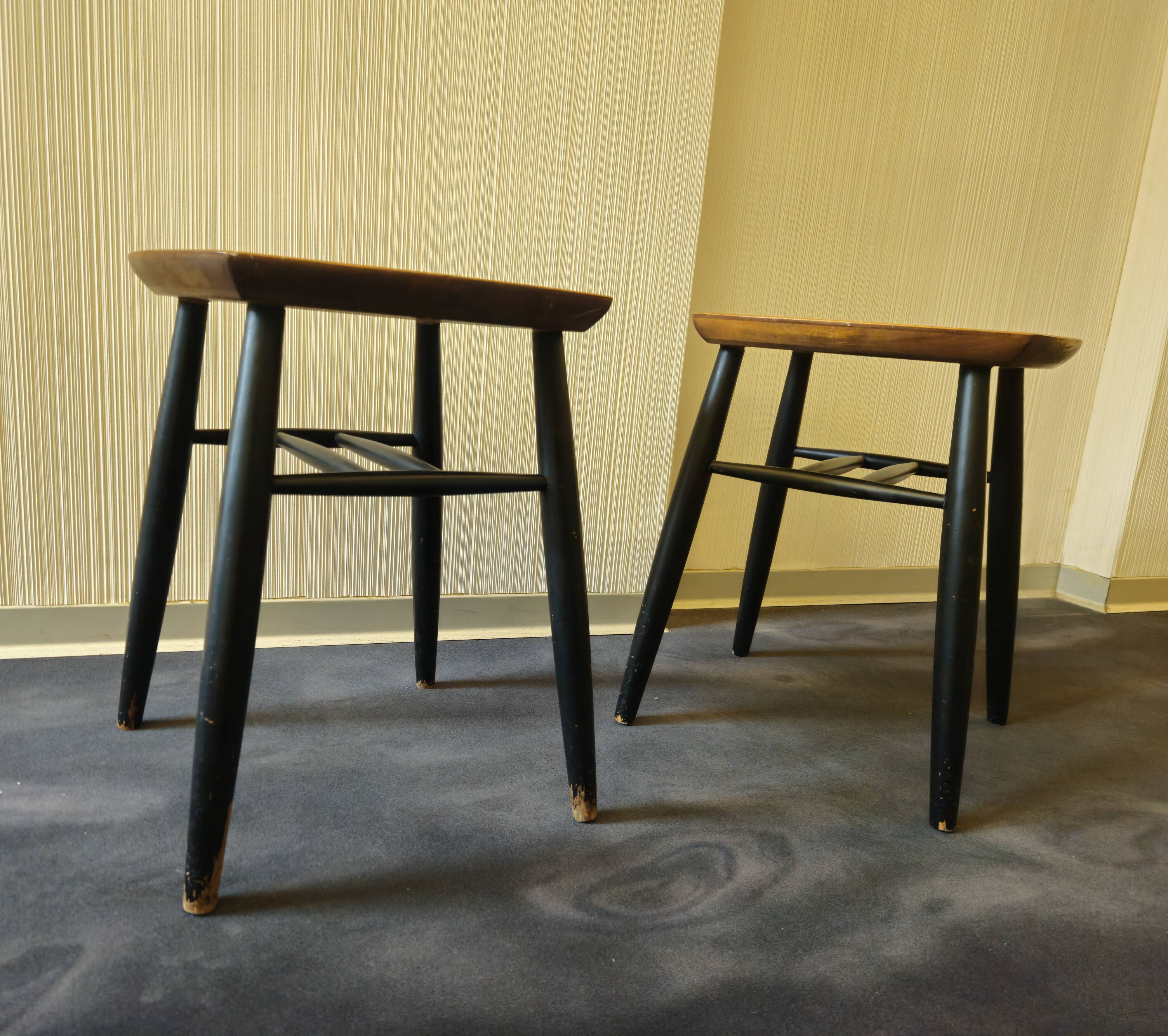 Pair of vintage Stol stools