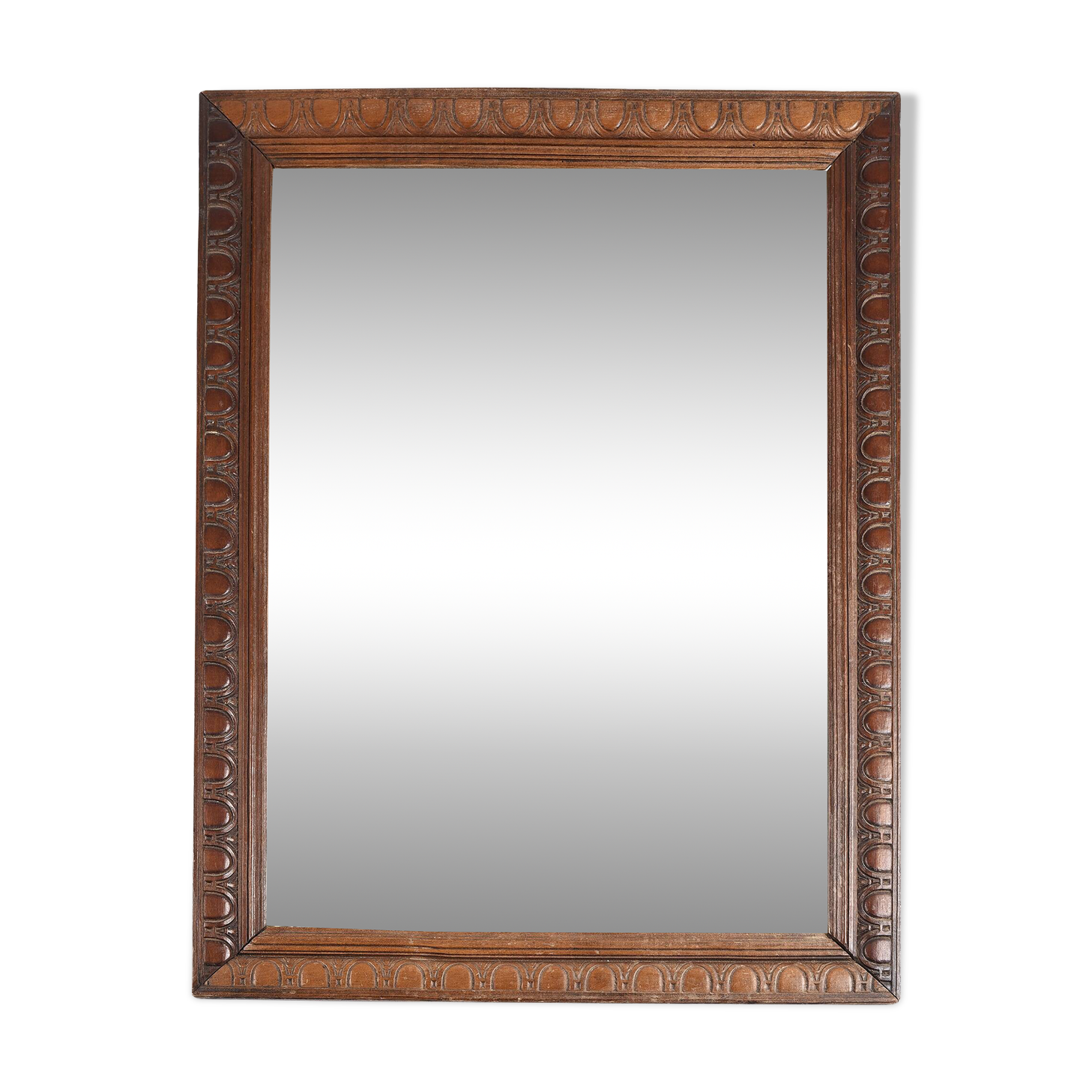 Large rectangular mirror, vintage art deco, dated 1926
