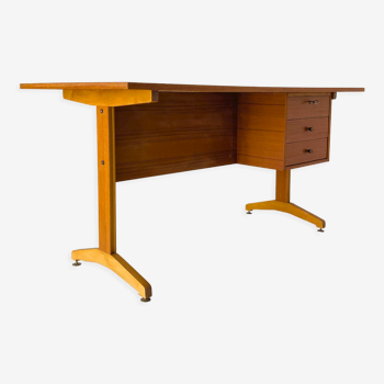 1960s scandinavian desk in teak wood