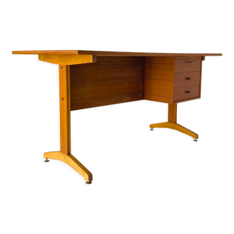 1960s scandinavian desk in teak wood