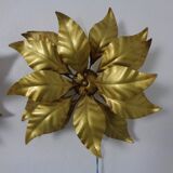 Golden Flower Shape Flushmounts by Hans Kögl, 1970s, Set of 2