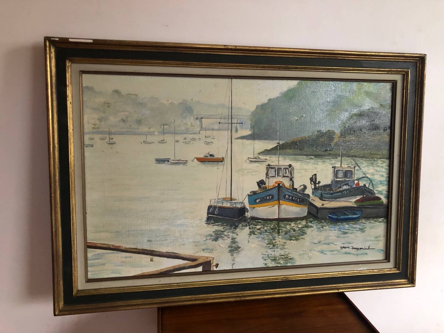 Marine painting oil on canvas