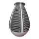 Vase Schlossberg vintage, années 1960/1970 – Graphisme noir et blanc