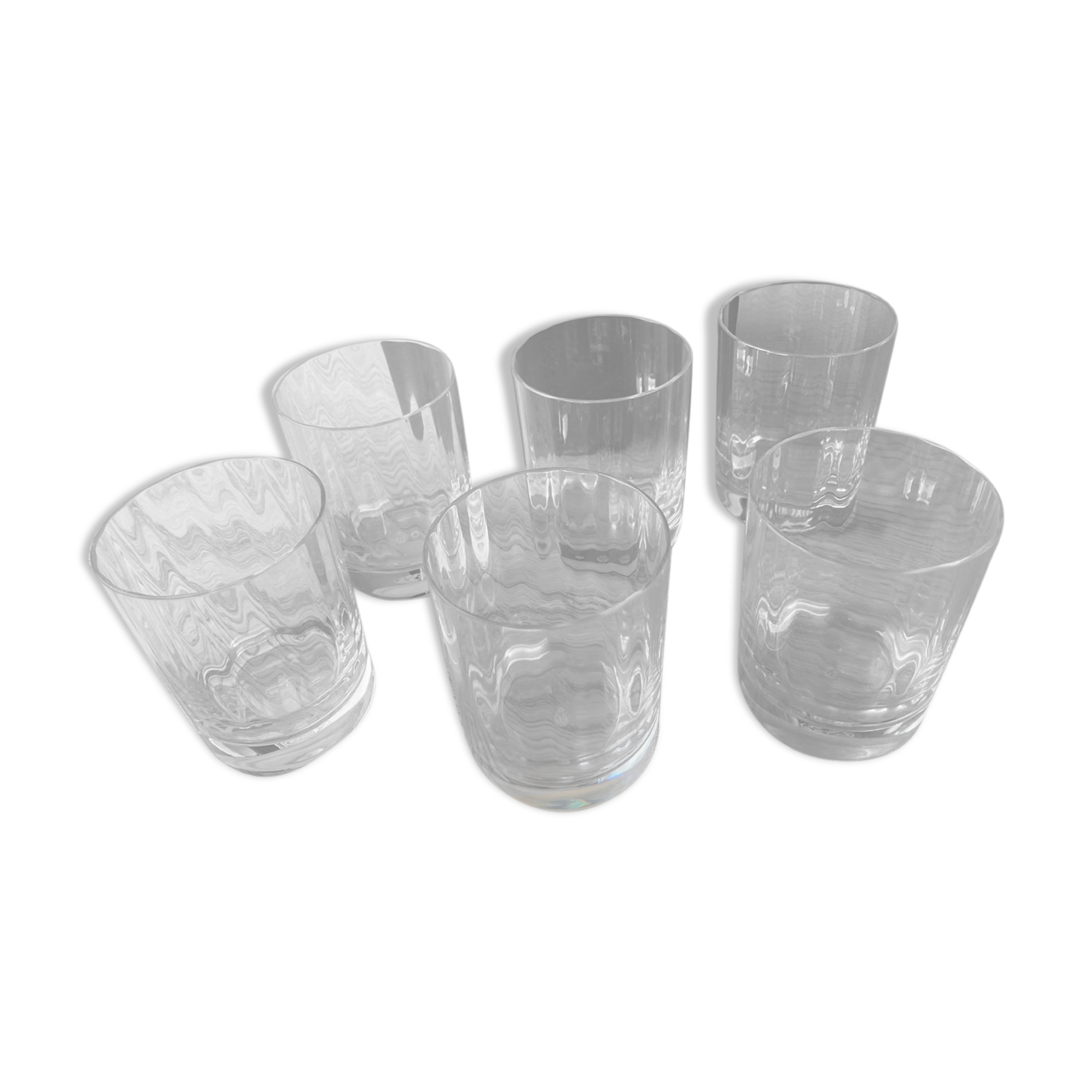 6 authentic Baccarat crystal whisky glasses