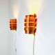 Set Of Curved Pine Veneer Wall Lamps By Hans-Agne Jakobsson For Markaryd, Sweden 1960S