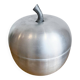 Vintage "apple" ice bucket - brushed metal Italy