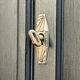 Renovated black Art Deco Parisian wardrobe