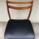 Series of 4 Old Scandinavian Chairs Wood Teck - Skai Skaï Black Vintage