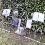 Industrial arched metal windows L73xH110 19th century glass roof