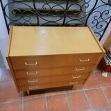 Vintage oak chest of drawers from the 60s