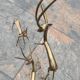 Trio d'antilopes en laiton