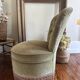 Fauteuil crapaud en velours