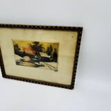 Aquarelle nature morte signé
