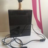 Lacquered lamp base with Art Nouveau style motif