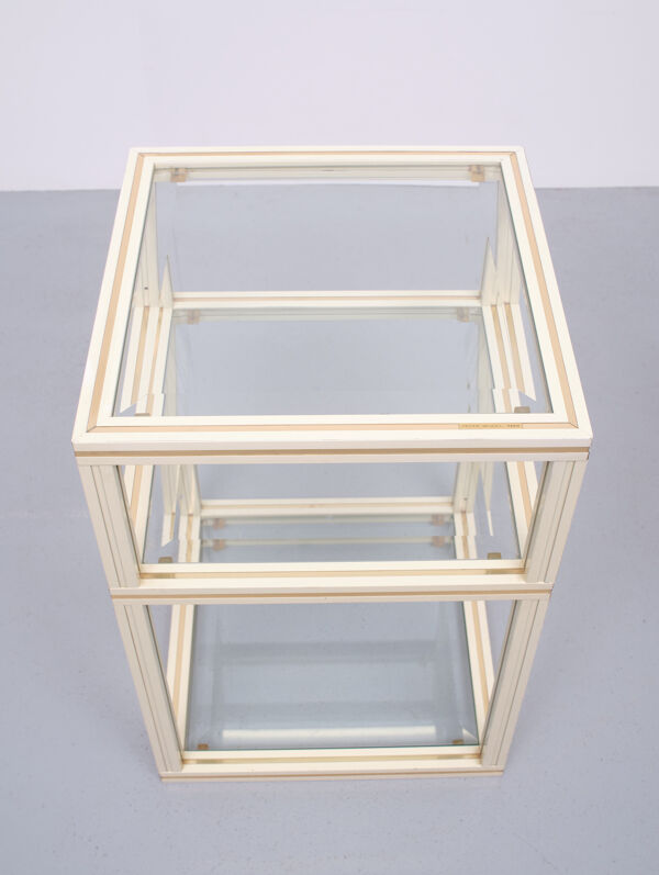 Tables d’appoint pierre vandel Paris à trois niveaux, années 1970