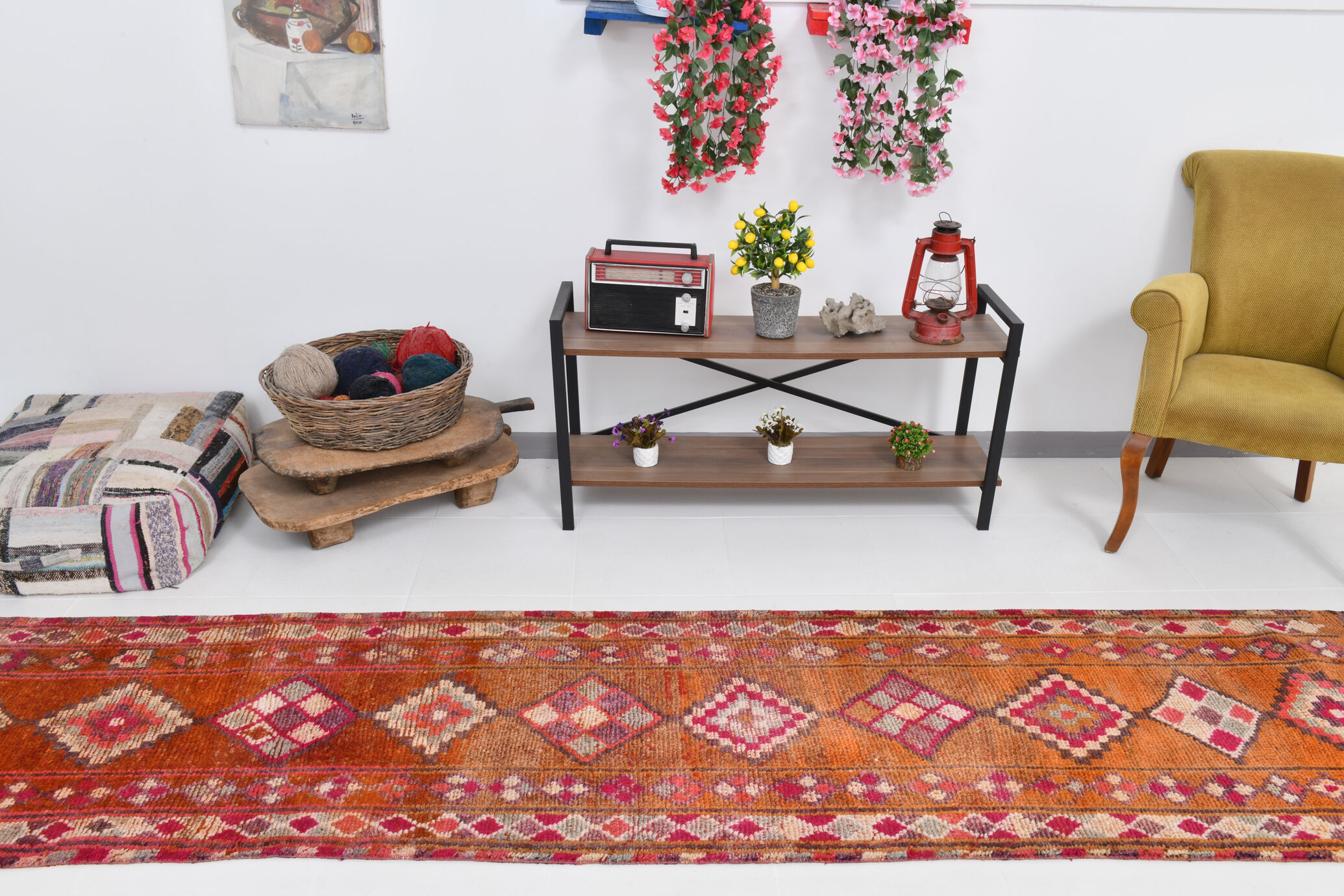 3x12 oriental herki runner rug, 82x356cm