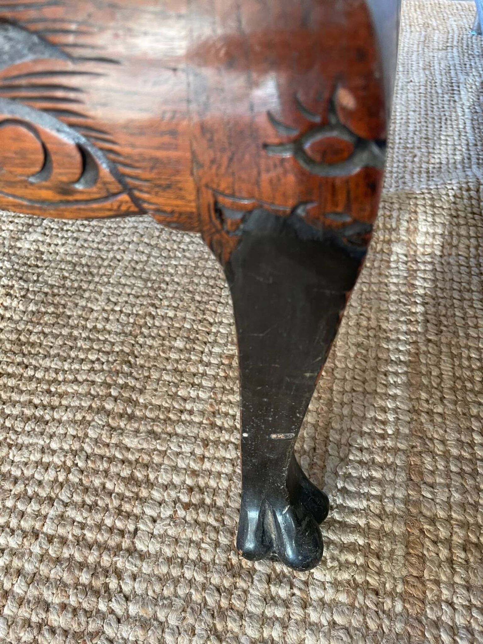 Table de salon en bois sculpté artisanat chinois