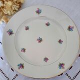 Mismatched old flat plates with gold