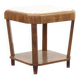 French Antique Art Deco Side or Console Table with Pink Marble Top