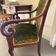 2 Fauteuils velours vert